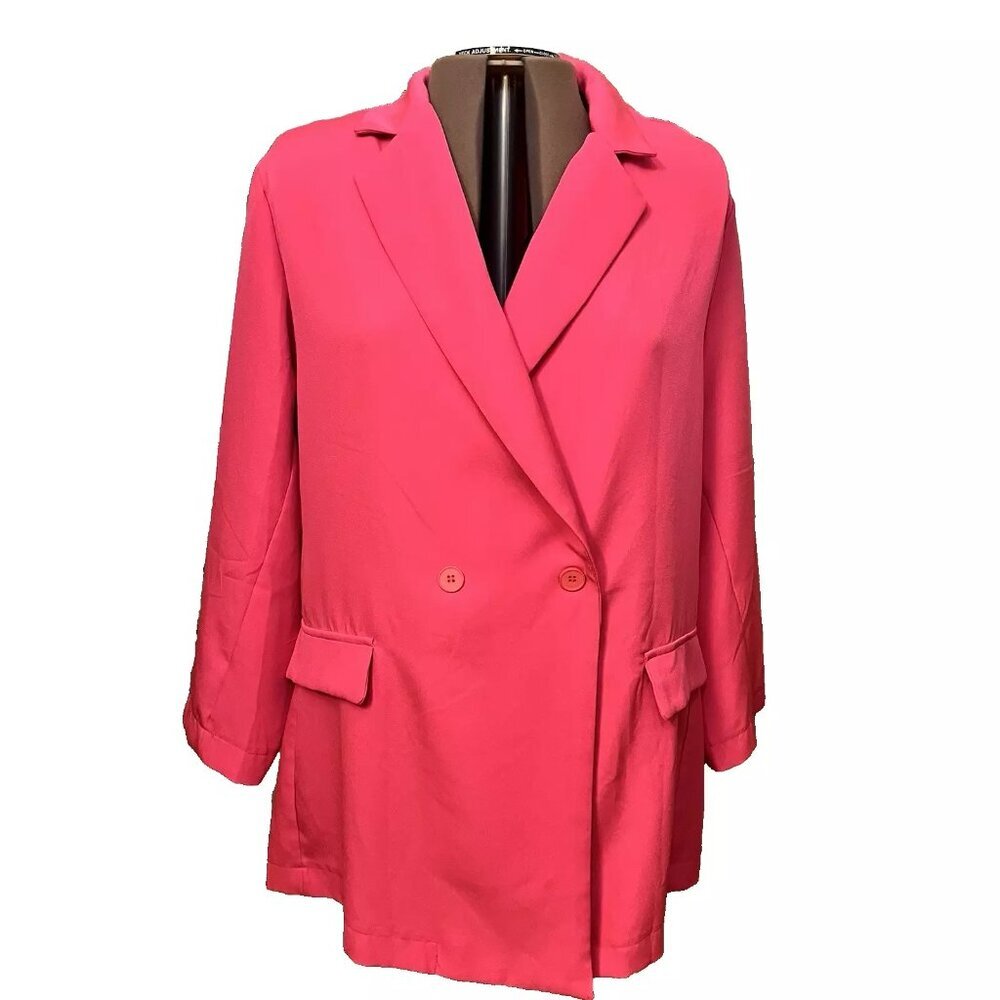 Unbranded. Size 4X. Hot Pink Jacket. Lightweight. Long Sleeve. AL